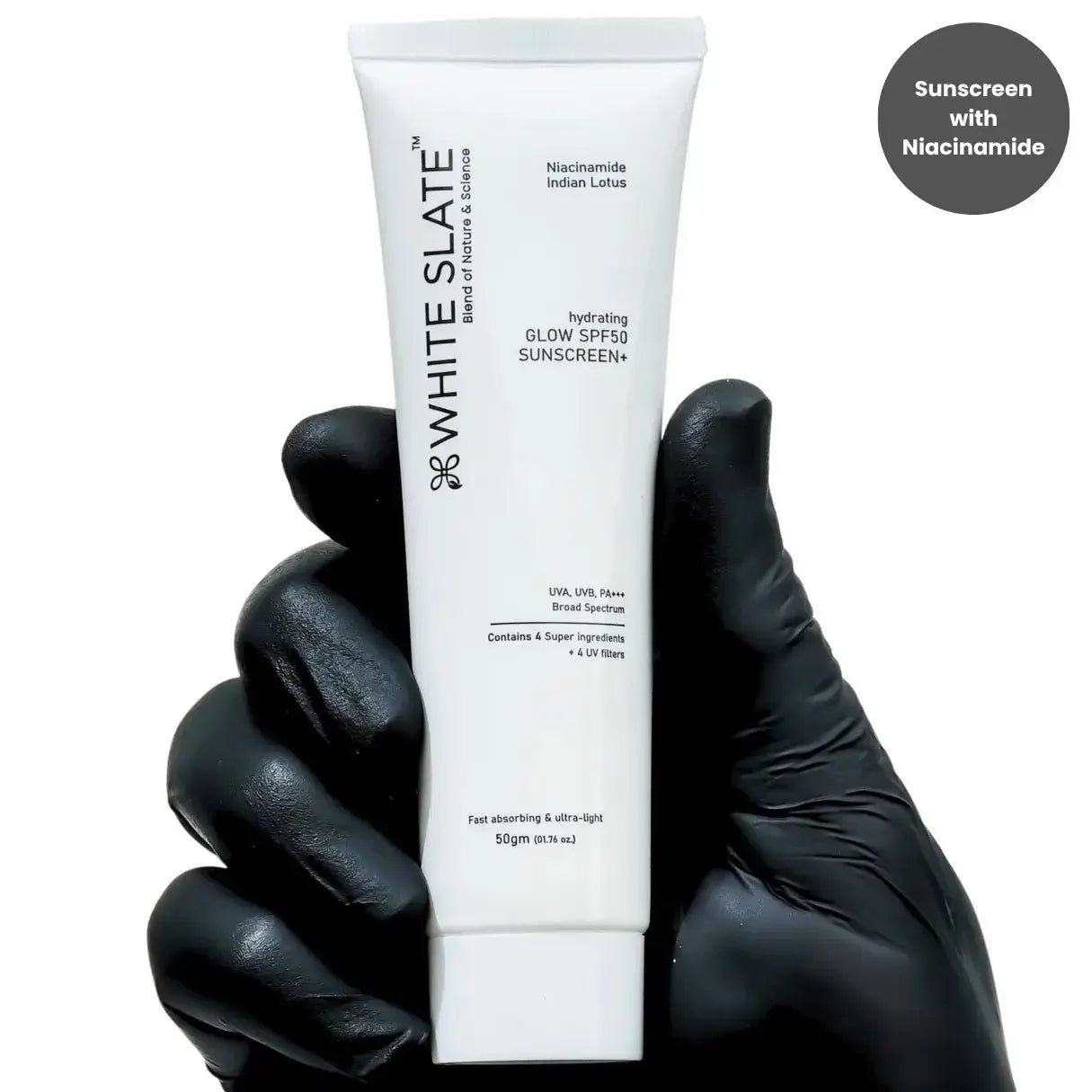 Hydrating Glow SPF50+ Sunscreen - WHITE SLATE