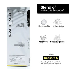Hydrating Glow SPF50+ Sunscreen - WHITE SLATE