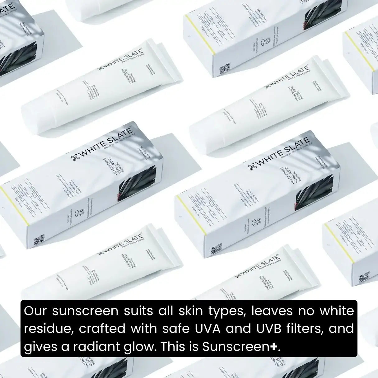 Hydrating Glow SPF50+ Sunscreen - WHITE SLATE