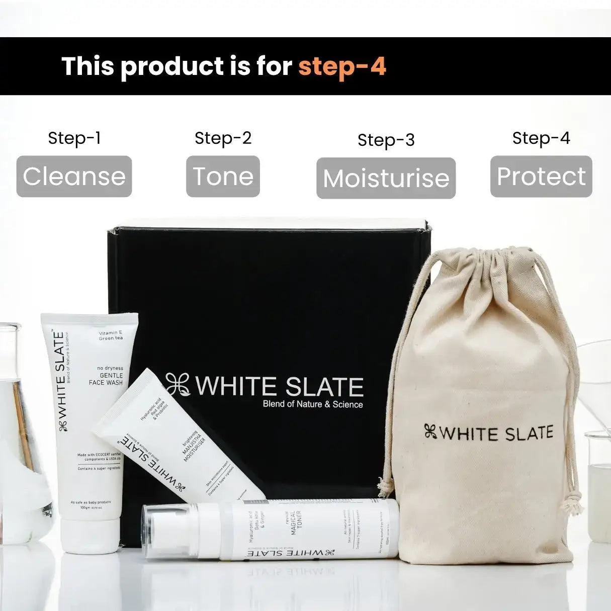 Hydrating Glow SPF50+ Sunscreen - WHITE SLATE