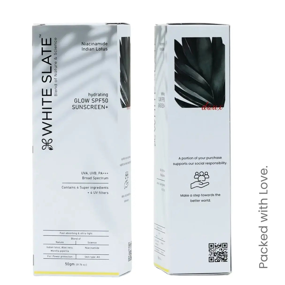 Hydrating Glow SPF50+ Sunscreen - WHITE SLATE