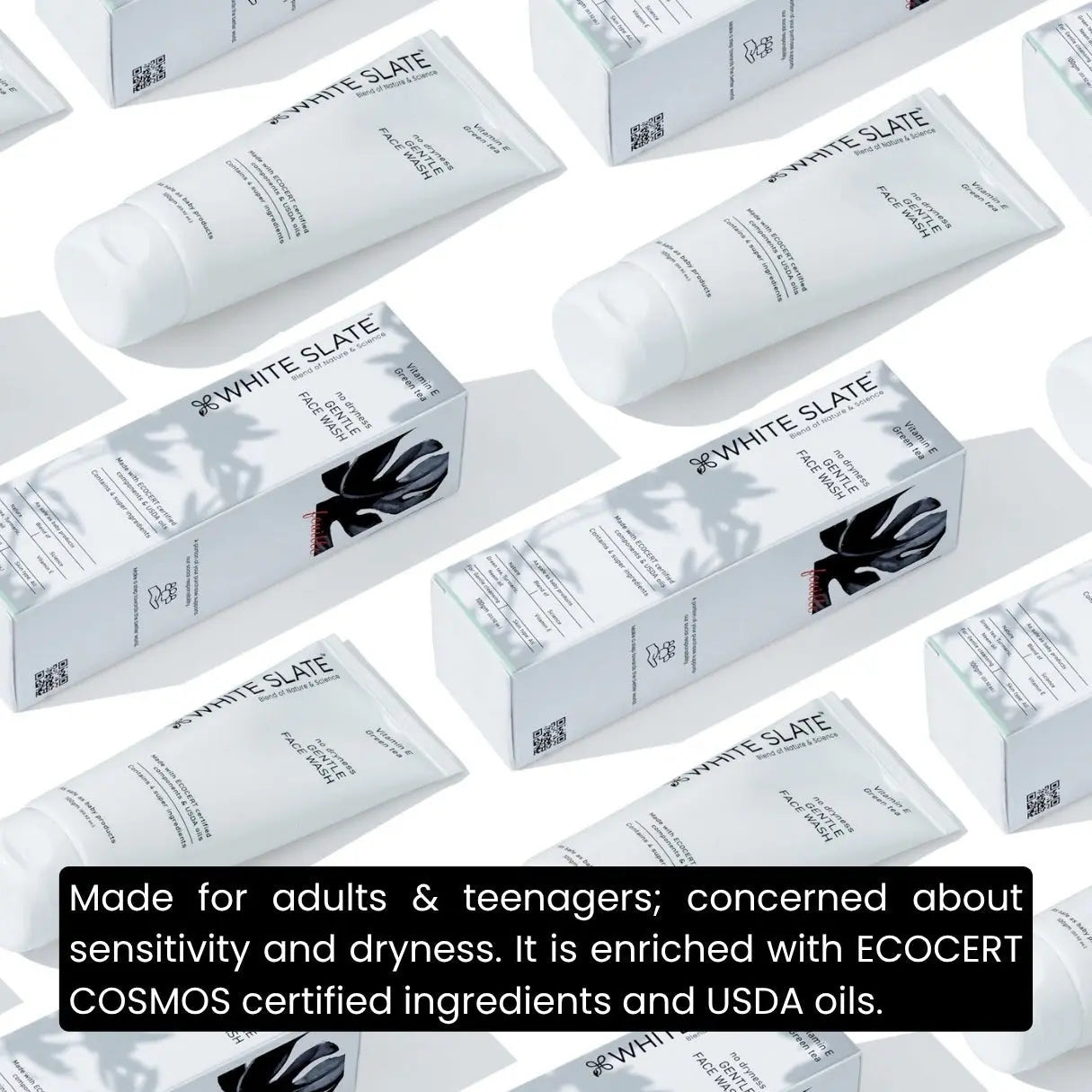 No Dryness Gentle Face Wash - WHITE SLATE