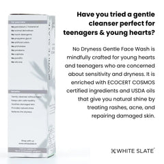 No Dryness Gentle Face Wash - WHITE SLATE