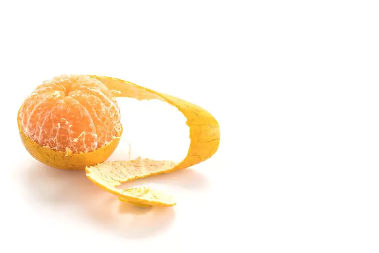 Orange peel oil in face and body polisher 