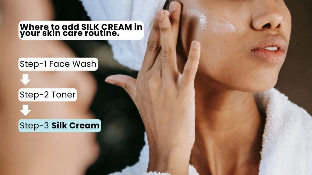 how to add silk cream